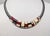 Vintage 1980s Signed Monet Gunmetal White, Red & Black Enamel Mondrian Inspired Collar Necklace For Sale In Philadelphia - Image 6 of 10