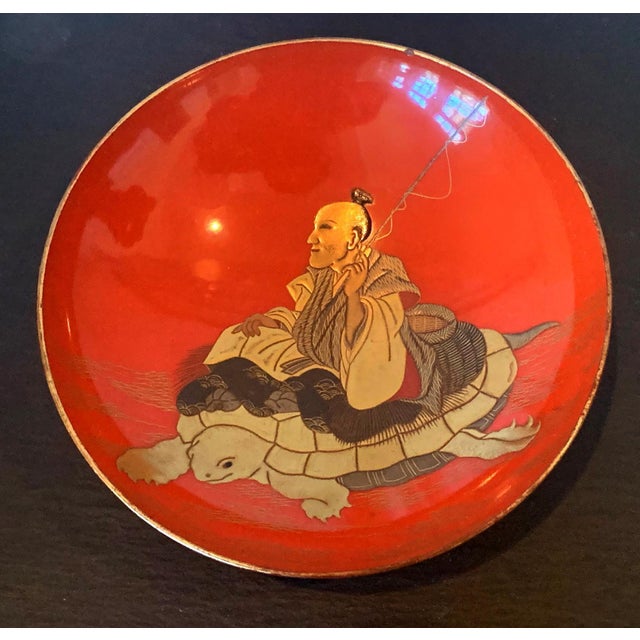 Four Japanese Lacquered Sake Cups Meiji Period For Sale In Atlanta - Image 6 of 8
