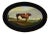 Vintage English Style Rural Landscape Oval Decorative Plate/Tray For Sale