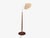 1950s 1950s Mid-Century Modern Double Shade Floor Lamp, Wood, Metal, Fabric For Sale - Image 5 of 13