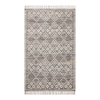 Angela Rose x Loloi Rivers Denim / Ivory 3'-6" x 5'-6" Accent Rug For Sale