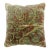 Distressed Large Square Mohtasham Kashan Rug Pillow For Sale