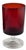 Set of 8 vintage French red 4" glasses by Luminarc. One has factory label. All in excellent condition.