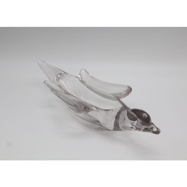 Mid-Century Sculptural Crystal Bird Vide-Poche from Vannes, 1960s For Sale - Image 4 of 4