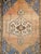 Brown Vintage Turkish Oushak Area Rug, Hand-Knotted Wool, Blue & Tan, 4' x 6' For Sale - Image 8 of 15