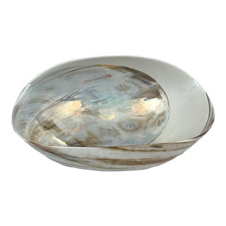 1970s Murano Shell Form Bowl For Sale