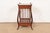 Maslow Freen French Regency Louis XVI Carved Mahogany Nightstand or Occasional Side Table, Newly Refinished For Sale - Image 12 of 15