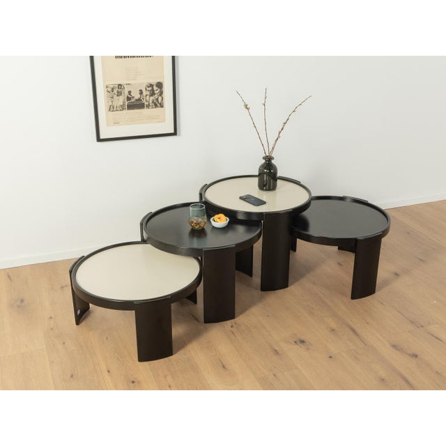 Mid-Century Modern Model 783 Nesting Tables by Gianfranco Frattini for Cassina, 1960s, Set of 4 For Sale - Image 3 of 9