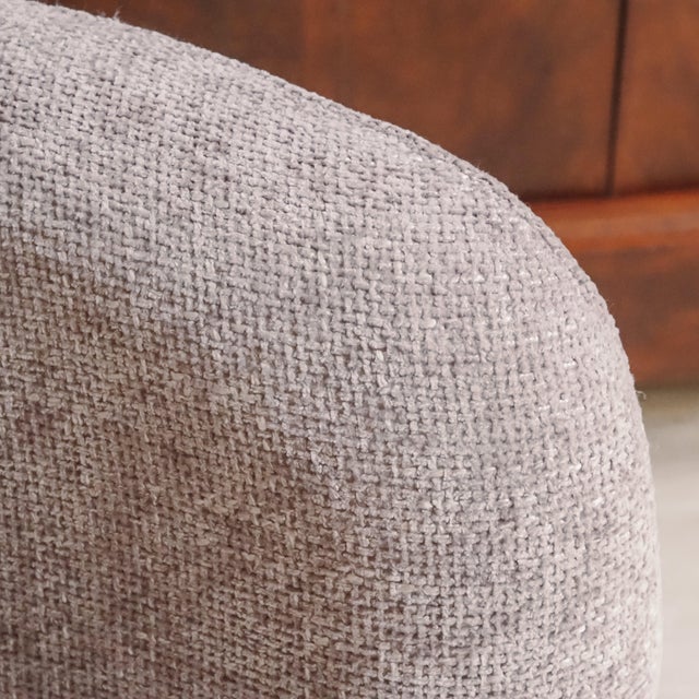 Lounge Chair with Woven Fabric Cover For Sale - Image 6 of 8