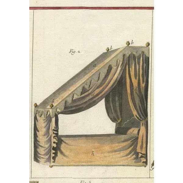 Upholstery and Furniture Design, 1760s, Print For Sale - Image 5 of 9