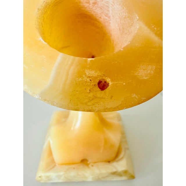 Vintage Alabaster Egyptian Bust of Nefertiti For Sale - Image 4 of 7