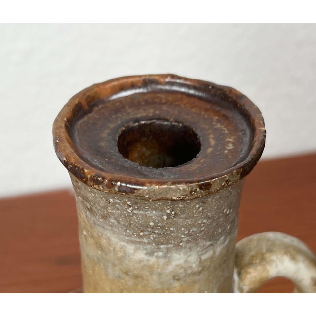 Mid-Century Modern Danish Studio Pottery Candleholder from Axella, 1960s, in Very Good conditions. Designed 1960 to 1969...