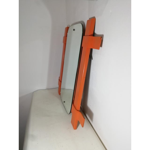 Beautiful hashtag-shaped mirror, designed by Ico Parisi. The open frame allows the paint on the wall underneath to show...