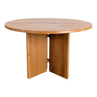 Vintage French Dining Table in Beech by Søren Nissen & Ebbe Gehl, 1980 For Sale