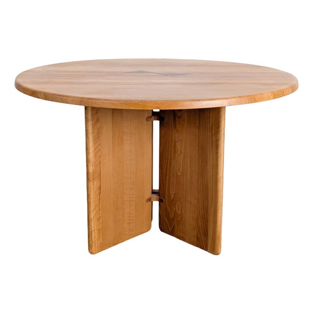 Vintage French Dining Table in Beech by Søren Nissen & Ebbe Gehl, 1980 For Sale