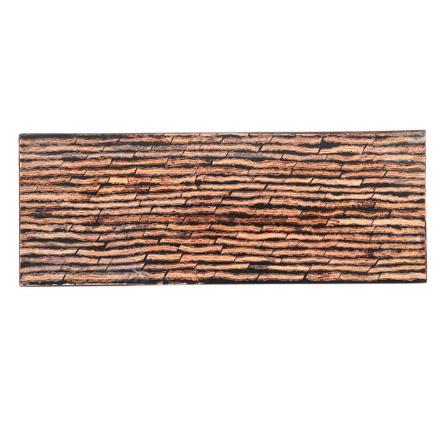 Ethan Allen Inlaid Wood Jewelry Box – 12.5” Lacquered Lidded Watch Storage For Sale - Image 11 of 12