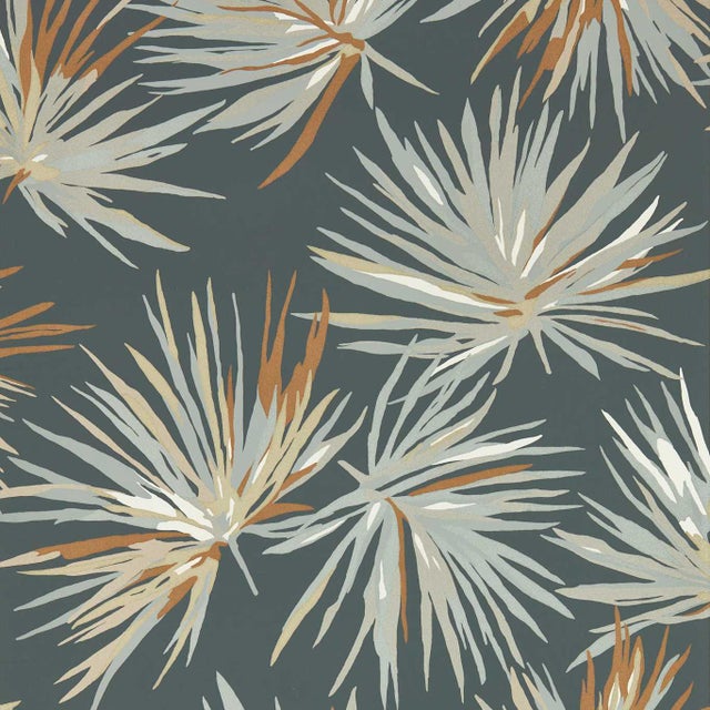 Harlequin Aucuba Wallpaper in Slate/Bronze/Topaz For Sale
