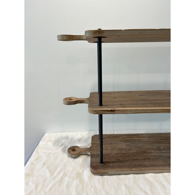 Beige 1990s Three Tier Kitchen Shelf For Sale - Image 8 of 11