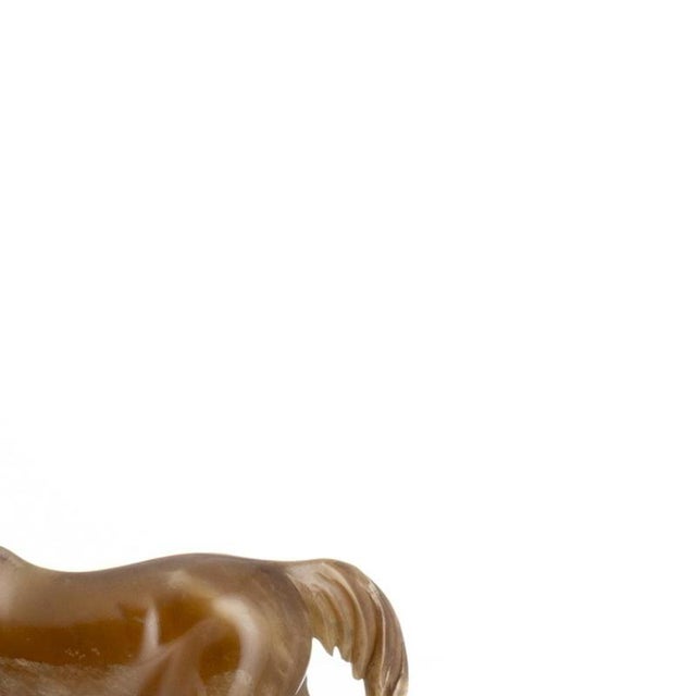 19th Century Horses Sculpture in Alabaster For Sale - Image 4 of 6