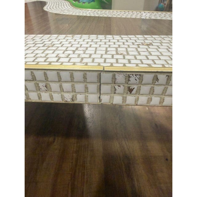 Mid Century Tile Inset Cocktail Table For Sale - Image 4 of 8