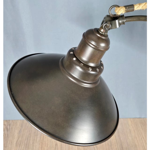 Pottery Barn Glendale Task Pulley Industrial Table Lamp For Sale - Image 10 of 16