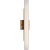 Modern Kelly Wearstler for Visual Comfort Signature Precision 21" Bath Light in Antique-Burnished Brass with White Glass For Sale - Image 3 of 6