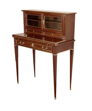 19th Century Louis XVI Style Bonheur du Jour in Mahogany