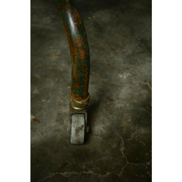 Mid 20th Century Mid 20th Century Vintage Metal Storage Rack With Green Paint - Set of 10 For Sale - Image 5 of 5