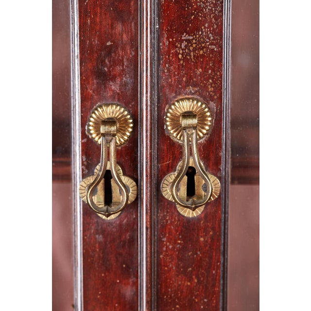 Antique Victorian Mahogany Display Cabinet, 1870 For Sale - Image 11 of 12