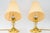 Gold Bakalowits Table Lamps with Fabric Shades, Vienna, 1950s, Set of 2 For Sale - Image 8 of 15