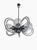 Vintage Space Age Chrome and Glass Pendant Light, 1970s For Sale - Image 4 of 6