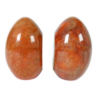Marble Egg Bookends For Sale