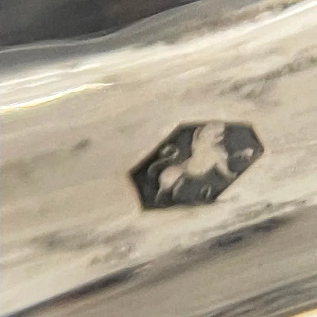 Metal Dutch Crystal Bowl with Silver Handle, 1909 For Sale - Image 7 of 9