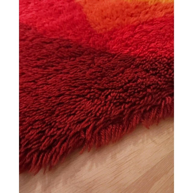 Verner Panton Tapestry attributed to Verner Panton for Vorwerk Rug, 1970s For Sale - Image 4 of 10