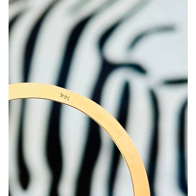 Contemporary Vintage Lana 14k Gold Double Layer Hoops Necklace, Statement Luxury, Adjustable Clasp For Sale - Image 3 of 12