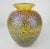 Yellow 1980s Iridescent Modern Art Glass Vase by Magic Sands, Signed For Sale - Image 8 of 12