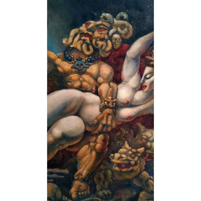 Oil Painting the Abduction of Proserpina Daniil Litvinov For Sale - Image 4 of 6