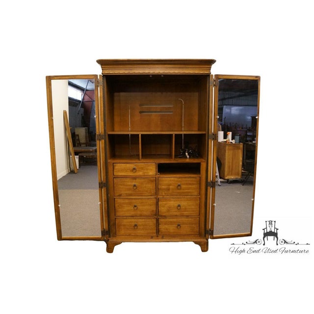 Late 20th Century Vintage Lexington Furniture Southern Living Collection Country French Armoire