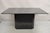 Modern Vintage Modern Black Granite Rectangular Dining Table With Narrow Pedestal Base For Sale - Image 3 of 11