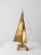 Mid Century Brass Sailboat Sculpture For Sale - Image 9 of 13
