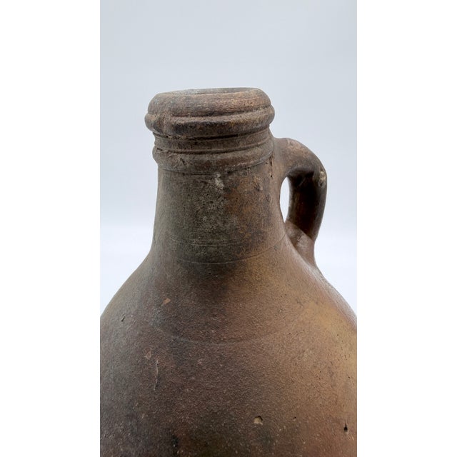 17th-Century German Bartmann (Bellarmine) Stoneware Jug — Excavated at the World Trade Center Site, New York City For Sale - Image 4 of 16