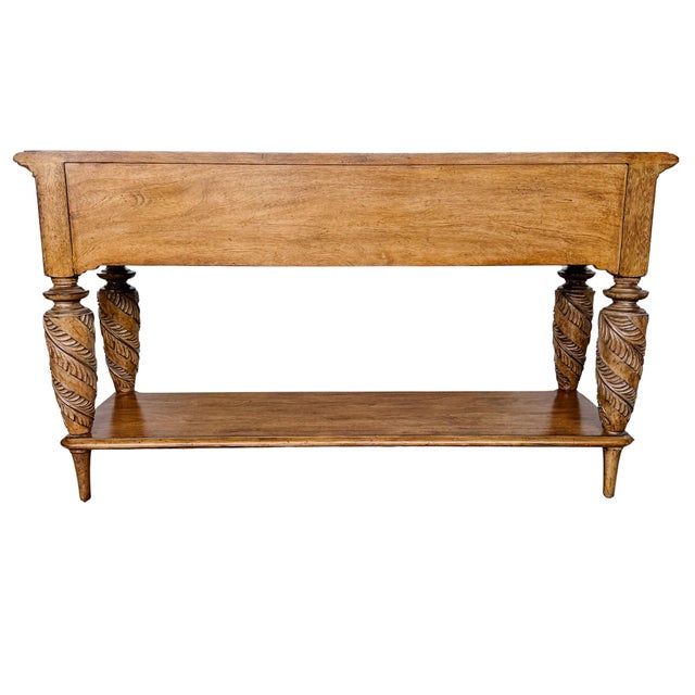 Tommy Bahama Home Tropical British Colonial Style Carved Console Table For Sale - Image 12 of 12