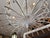 Vintage Wrought Iron Large White Chandelier For Sale - Image 11 of 14
