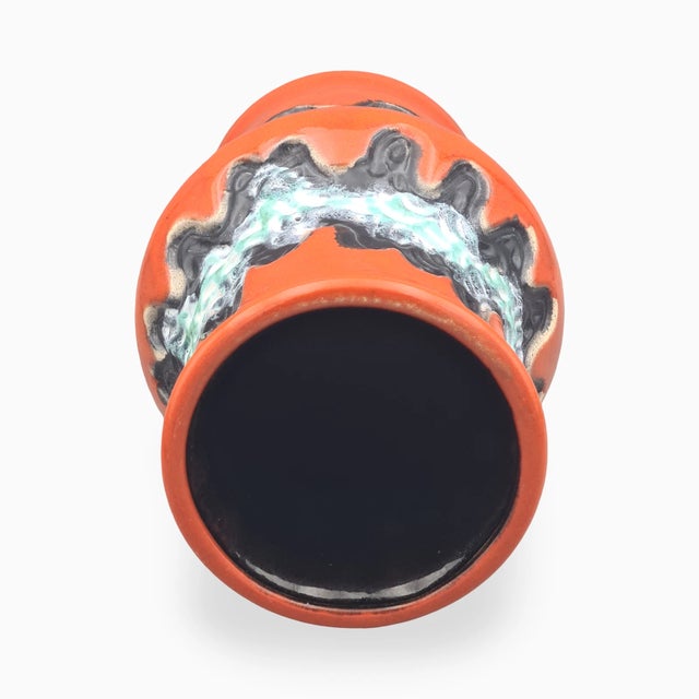 Large Orange Fat Lava Ceramic Model 688/30 Vase from Dümler & Breiden, West Germany, 1970s For Sale - Image 16 of 18