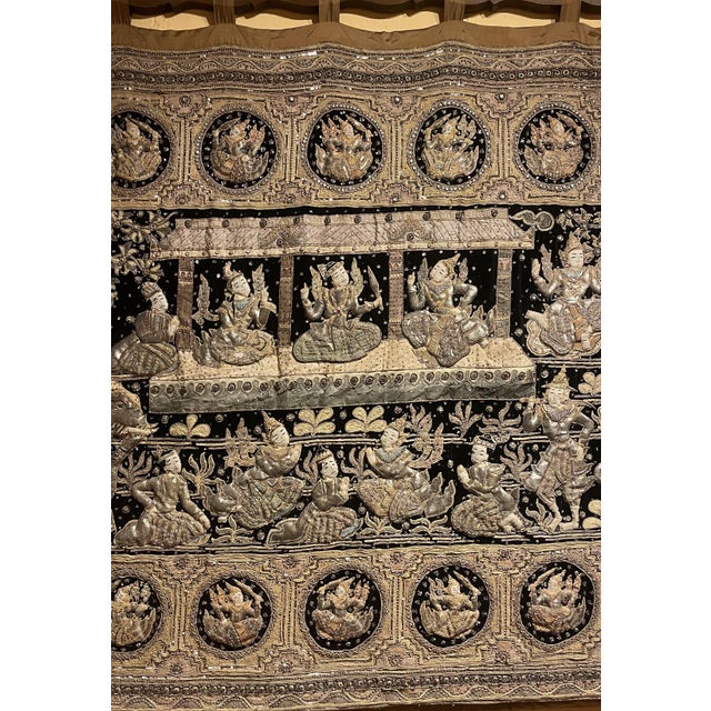 Large Embroidery Kingdom of Siam For Sale - Image 11 of 13