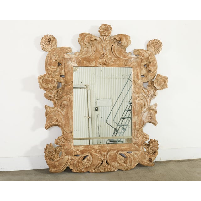 Dennis & Leen Dennis & Leen Baroque Carved New York Spanish Mirror For Sale - Image 4 of 18
