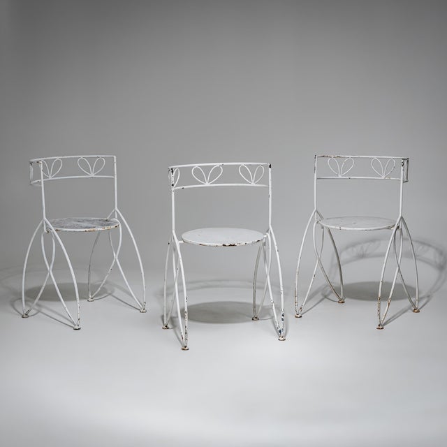 Vintage Italian Lawn Chairs, 1950s, Set of 6 For Sale - Image 4 of 15