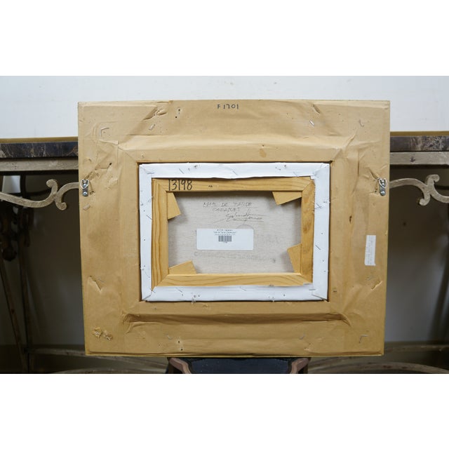 Late 20th Century Salvador Caballero Mar De Tarde Cadaques Spain Seascape Oil Painting 22" For Sale - Image 10 of 11