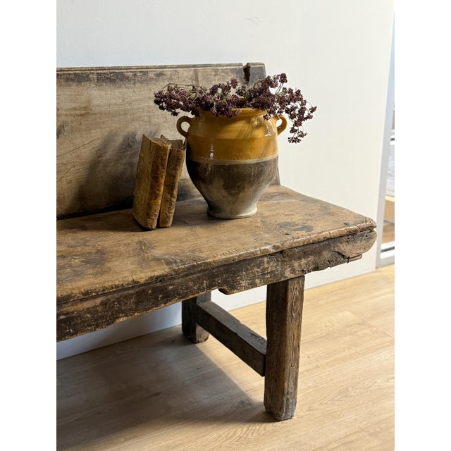 18th C. Spanish Catalan Bench For Sale In Denver - Image 6 of 13