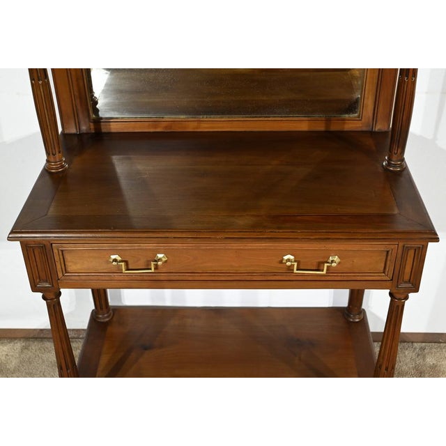Louis XVI Style Cherry Console Table, Late 19th Century For Sale - Image 15 of 18